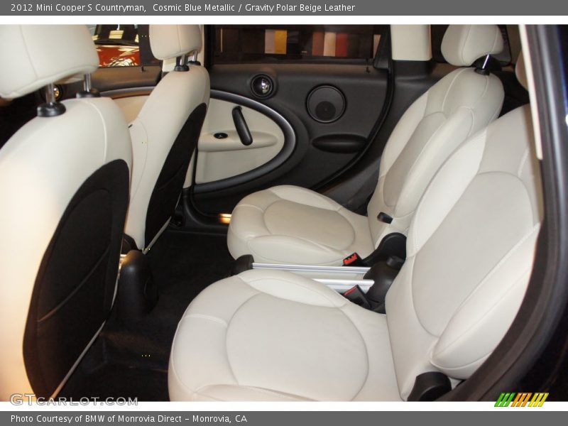 Cosmic Blue Metallic / Gravity Polar Beige Leather 2012 Mini Cooper S Countryman