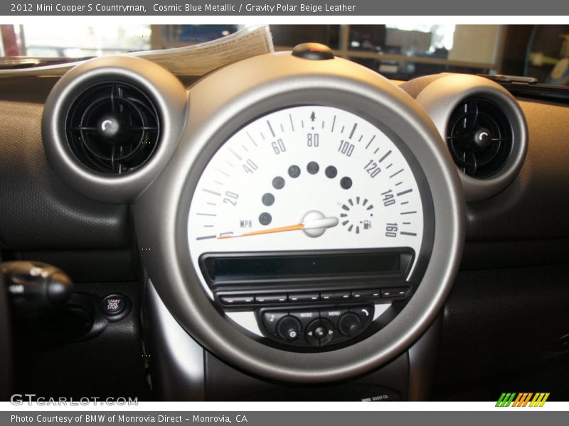 Cosmic Blue Metallic / Gravity Polar Beige Leather 2012 Mini Cooper S Countryman