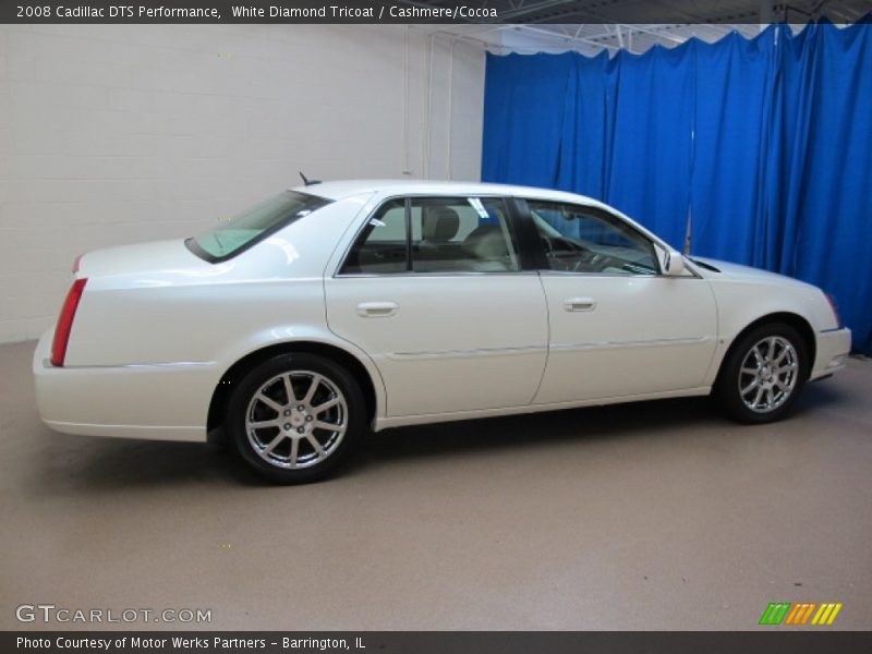 White Diamond Tricoat / Cashmere/Cocoa 2008 Cadillac DTS Performance