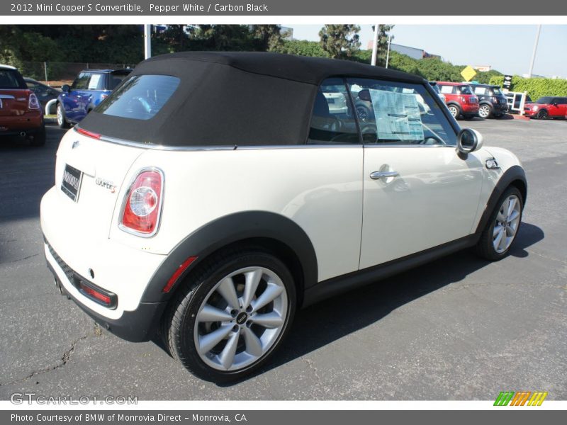 Pepper White / Carbon Black 2012 Mini Cooper S Convertible