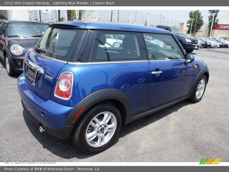 Lightning Blue Metallic / Carbon Black 2012 Mini Cooper Hardtop