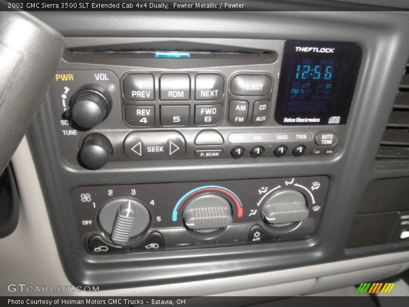 Pewter Metallic / Pewter 2002 GMC Sierra 3500 SLT Extended Cab 4x4 Dually