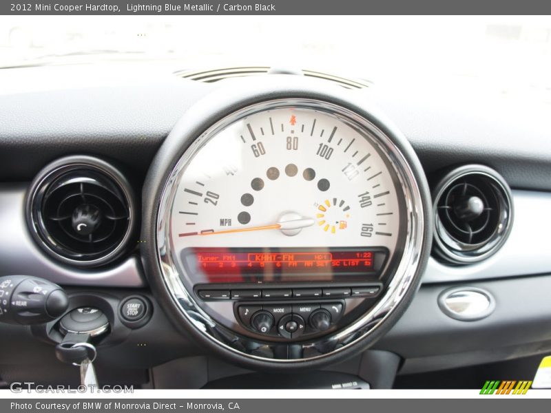 Lightning Blue Metallic / Carbon Black 2012 Mini Cooper Hardtop