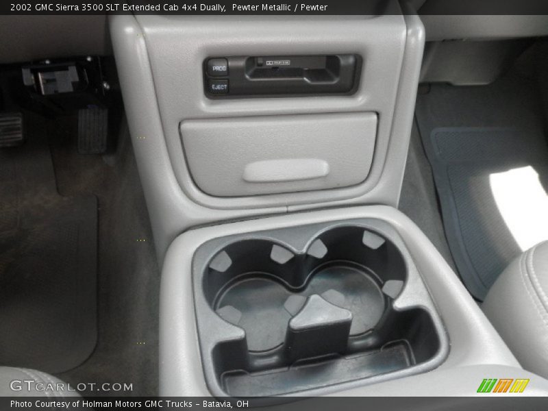Pewter Metallic / Pewter 2002 GMC Sierra 3500 SLT Extended Cab 4x4 Dually