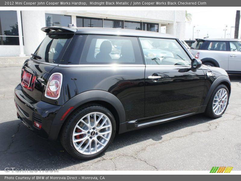 Midnight Black Metallic / John Cooper Works Black Checkered Cloth 2012 Mini Cooper John Cooper Works Hardtop