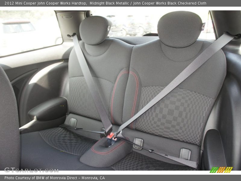 Midnight Black Metallic / John Cooper Works Black Checkered Cloth 2012 Mini Cooper John Cooper Works Hardtop