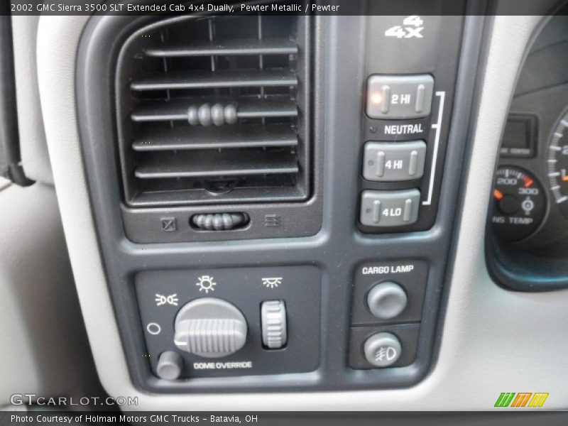 Pewter Metallic / Pewter 2002 GMC Sierra 3500 SLT Extended Cab 4x4 Dually