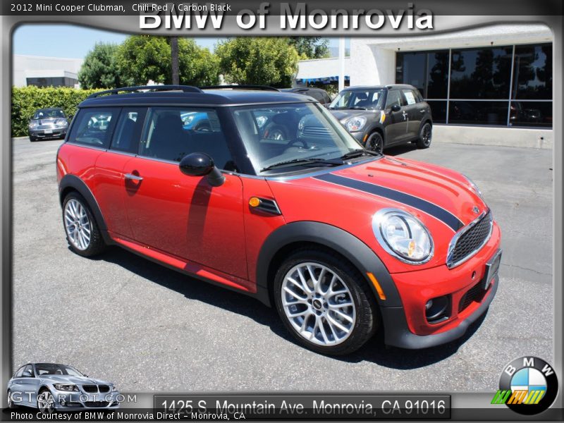Chili Red / Carbon Black 2012 Mini Cooper Clubman