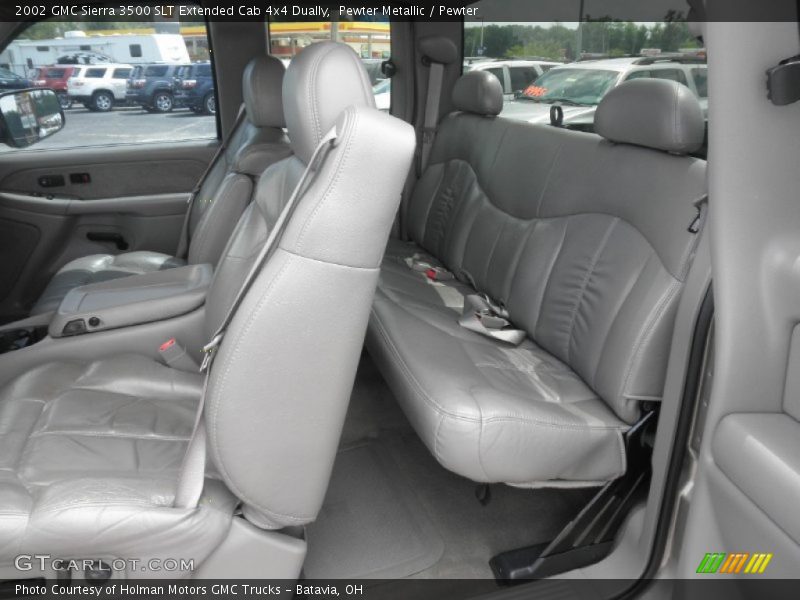 Pewter Metallic / Pewter 2002 GMC Sierra 3500 SLT Extended Cab 4x4 Dually