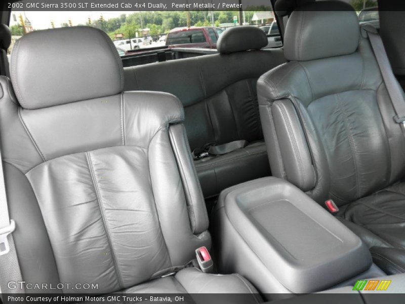 Pewter Metallic / Pewter 2002 GMC Sierra 3500 SLT Extended Cab 4x4 Dually