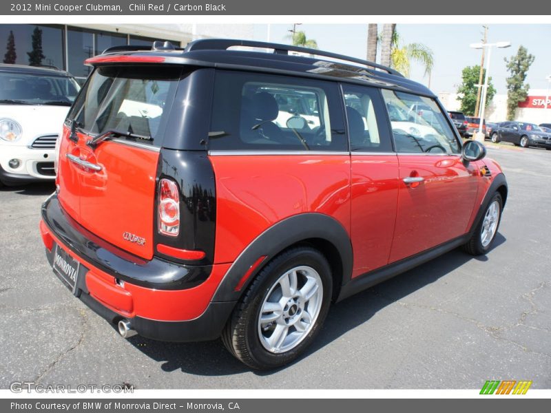Chili Red / Carbon Black 2012 Mini Cooper Clubman