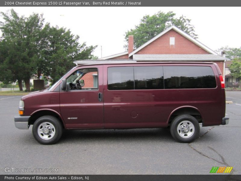 Berry Red Metallic / Neutral 2004 Chevrolet Express 1500 LS Passenger Van