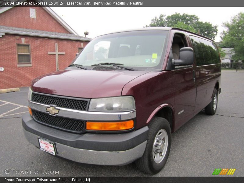 Berry Red Metallic / Neutral 2004 Chevrolet Express 1500 LS Passenger Van