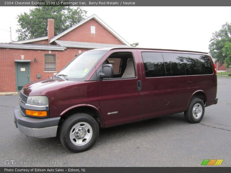 Berry Red Metallic / Neutral 2004 Chevrolet Express 1500 LS Passenger Van