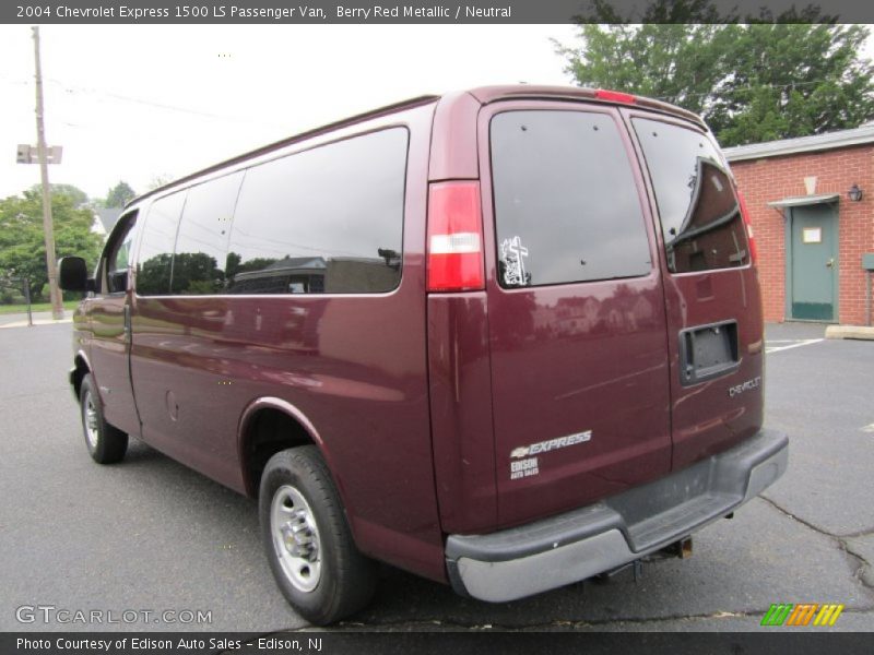 Berry Red Metallic / Neutral 2004 Chevrolet Express 1500 LS Passenger Van