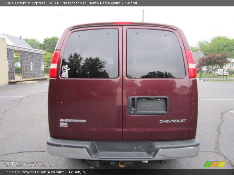 Berry Red Metallic / Neutral 2004 Chevrolet Express 1500 LS Passenger Van