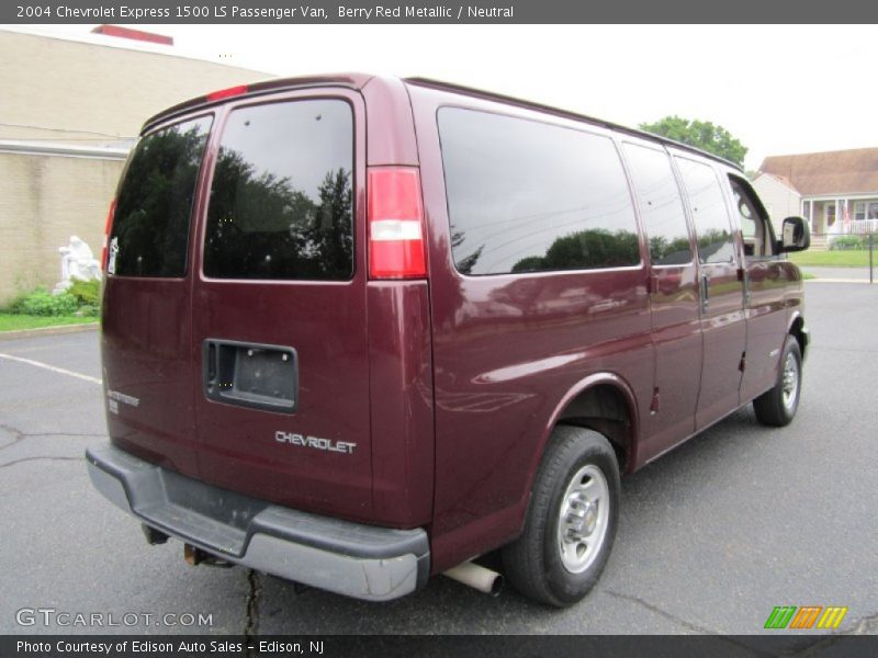 Berry Red Metallic / Neutral 2004 Chevrolet Express 1500 LS Passenger Van