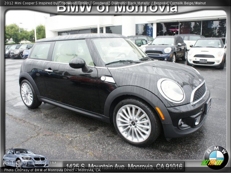 Goodwood Diamond Black Metallic / Bespoke/Cornsilk Beige/Walnut 2012 Mini Cooper S Inspired by Goodwood Edition