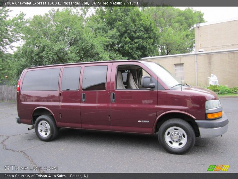 Berry Red Metallic / Neutral 2004 Chevrolet Express 1500 LS Passenger Van