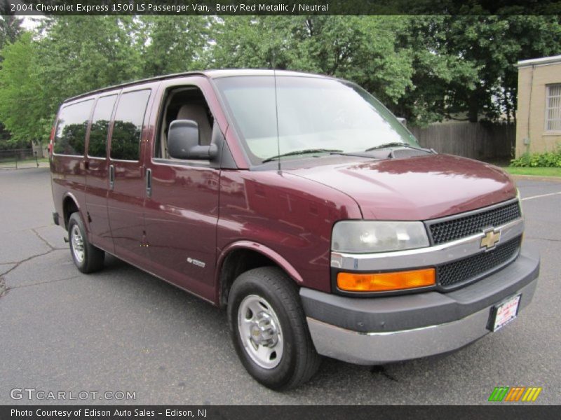Berry Red Metallic / Neutral 2004 Chevrolet Express 1500 LS Passenger Van
