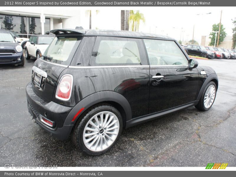 Goodwood Diamond Black Metallic / Bespoke/Cornsilk Beige/Walnut 2012 Mini Cooper S Inspired by Goodwood Edition