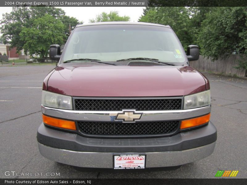 Berry Red Metallic / Neutral 2004 Chevrolet Express 1500 LS Passenger Van