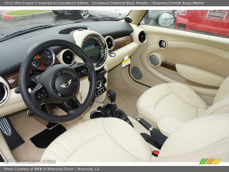 Goodwood Diamond Black Metallic / Bespoke/Cornsilk Beige/Walnut 2012 Mini Cooper S Inspired by Goodwood Edition