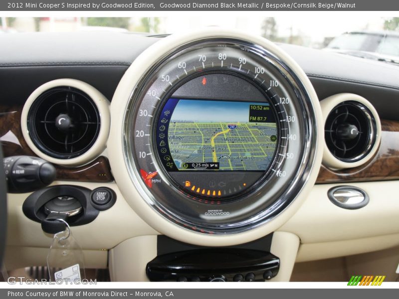 Goodwood Diamond Black Metallic / Bespoke/Cornsilk Beige/Walnut 2012 Mini Cooper S Inspired by Goodwood Edition