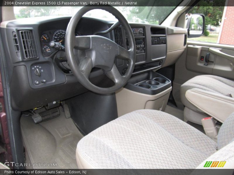 Berry Red Metallic / Neutral 2004 Chevrolet Express 1500 LS Passenger Van