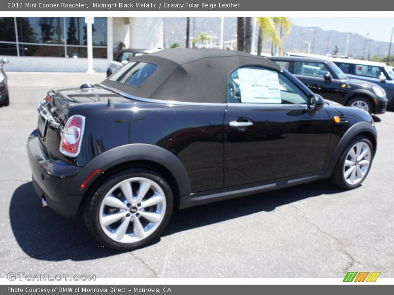Midnight Black Metallic / Gravity Polar Beige Leather 2012 Mini Cooper Roadster