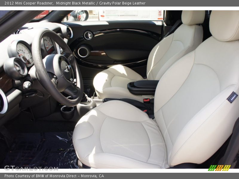 Midnight Black Metallic / Gravity Polar Beige Leather 2012 Mini Cooper Roadster