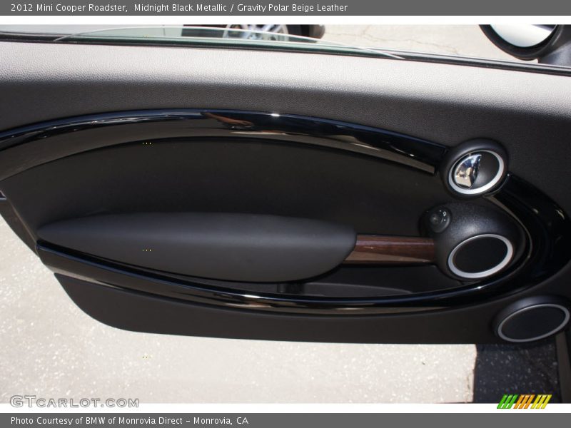 Midnight Black Metallic / Gravity Polar Beige Leather 2012 Mini Cooper Roadster