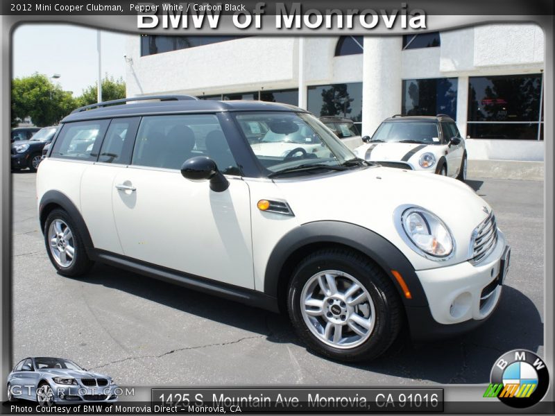 Pepper White / Carbon Black 2012 Mini Cooper Clubman