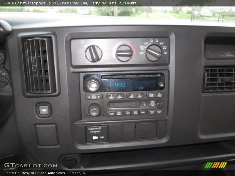 Berry Red Metallic / Neutral 2004 Chevrolet Express 1500 LS Passenger Van