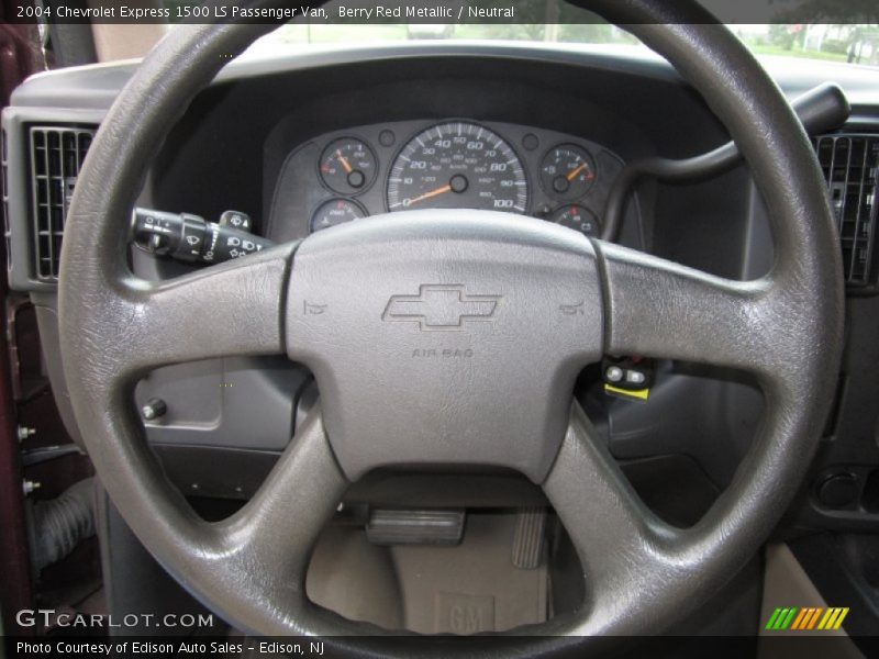 Berry Red Metallic / Neutral 2004 Chevrolet Express 1500 LS Passenger Van