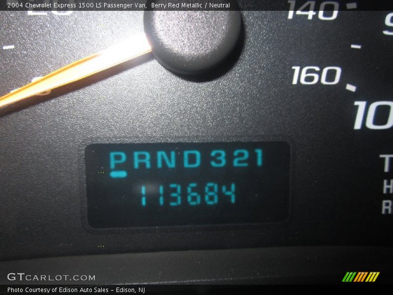 Berry Red Metallic / Neutral 2004 Chevrolet Express 1500 LS Passenger Van