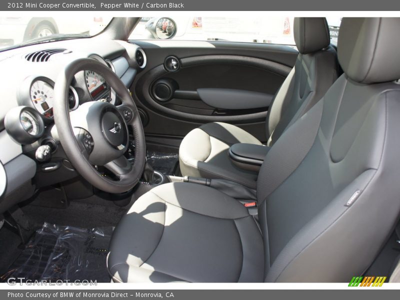 Pepper White / Carbon Black 2012 Mini Cooper Convertible