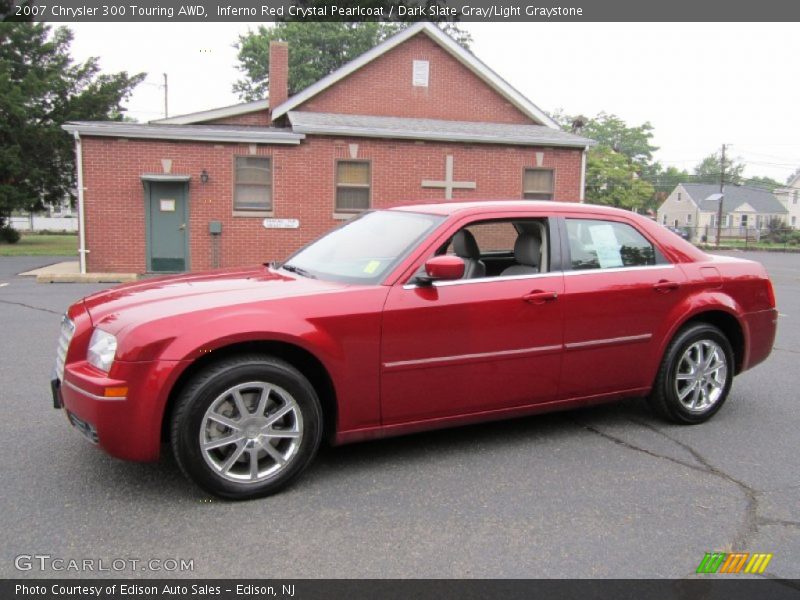 Inferno Red Crystal Pearlcoat / Dark Slate Gray/Light Graystone 2007 Chrysler 300 Touring AWD
