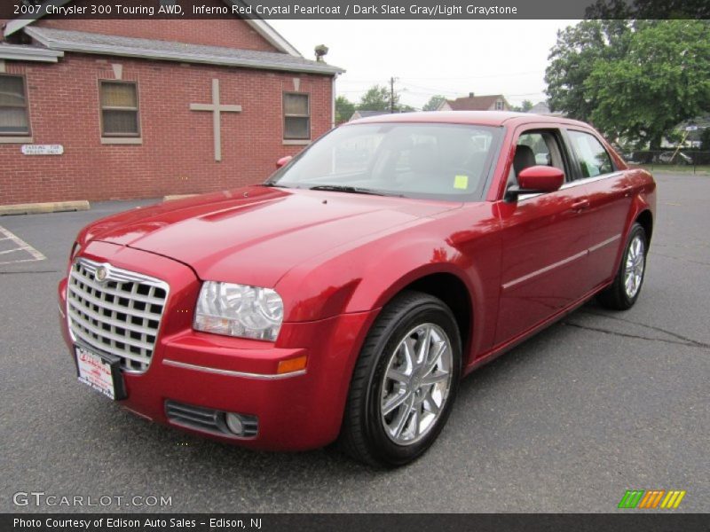 Inferno Red Crystal Pearlcoat / Dark Slate Gray/Light Graystone 2007 Chrysler 300 Touring AWD