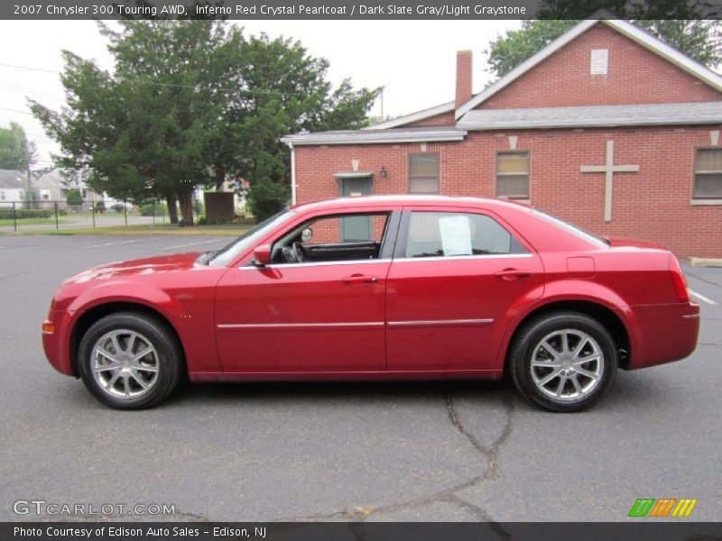 Inferno Red Crystal Pearlcoat / Dark Slate Gray/Light Graystone 2007 Chrysler 300 Touring AWD