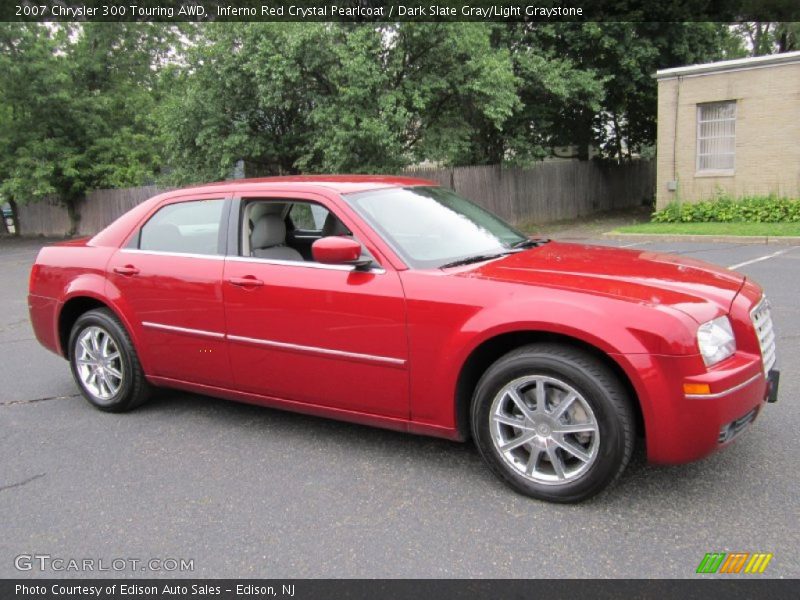 Inferno Red Crystal Pearlcoat / Dark Slate Gray/Light Graystone 2007 Chrysler 300 Touring AWD