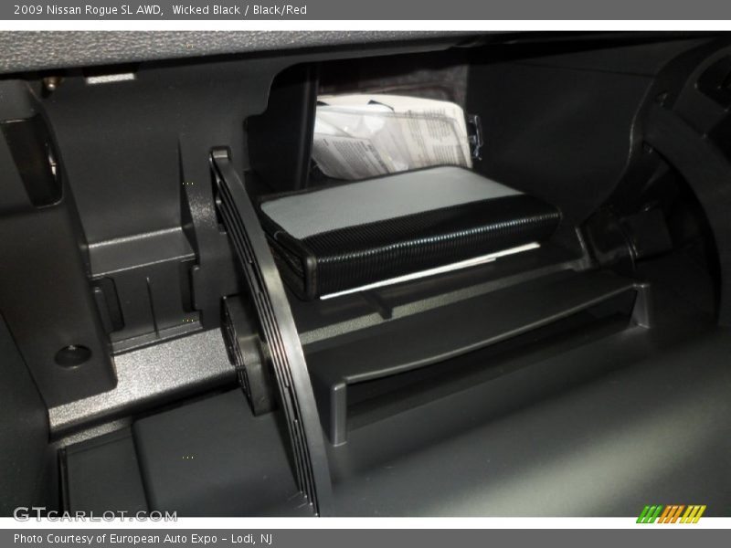 Wicked Black / Black/Red 2009 Nissan Rogue SL AWD