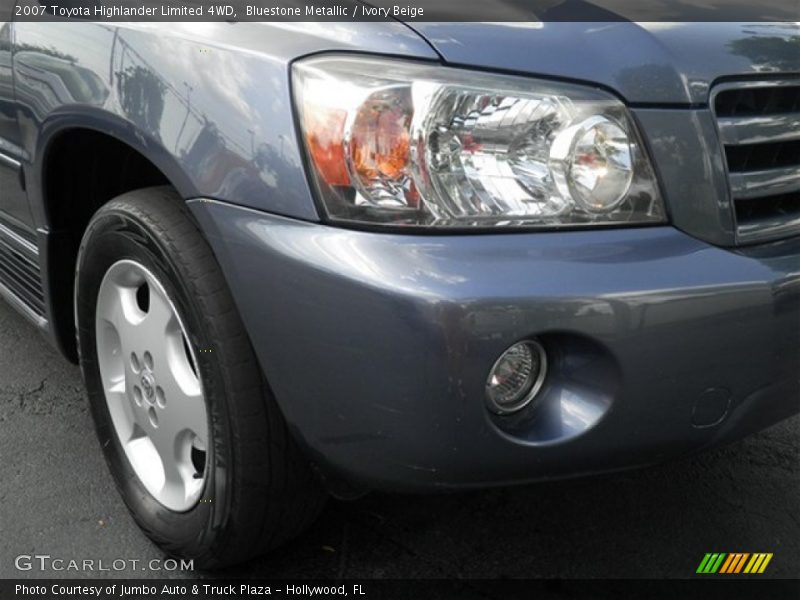 Bluestone Metallic / Ivory Beige 2007 Toyota Highlander Limited 4WD