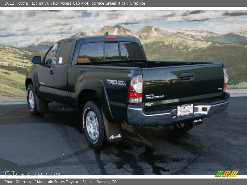Spruce Green Mica / Graphite 2012 Toyota Tacoma V6 TRD Access Cab 4x4