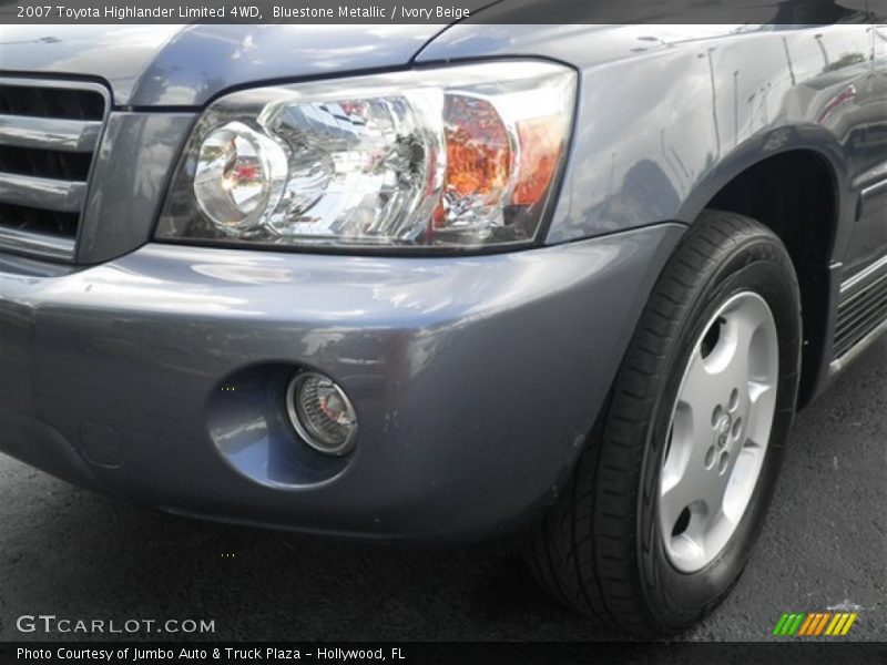 Bluestone Metallic / Ivory Beige 2007 Toyota Highlander Limited 4WD