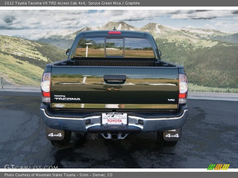 Spruce Green Mica / Graphite 2012 Toyota Tacoma V6 TRD Access Cab 4x4