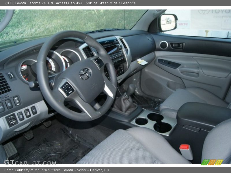 Spruce Green Mica / Graphite 2012 Toyota Tacoma V6 TRD Access Cab 4x4