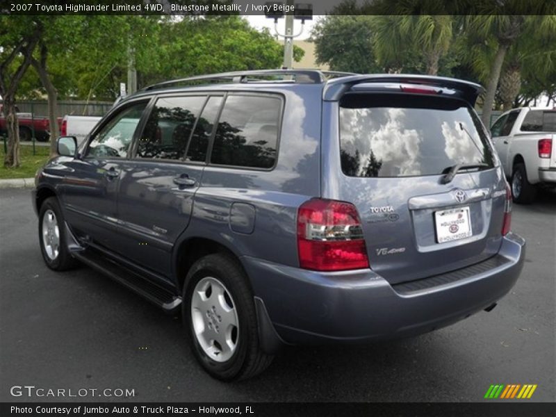 Bluestone Metallic / Ivory Beige 2007 Toyota Highlander Limited 4WD