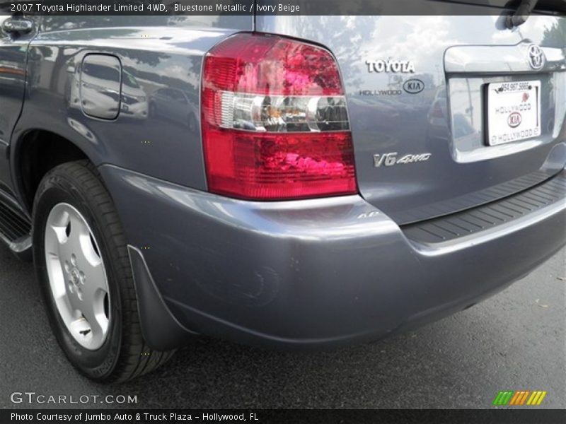 Bluestone Metallic / Ivory Beige 2007 Toyota Highlander Limited 4WD