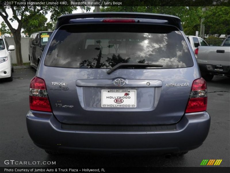 Bluestone Metallic / Ivory Beige 2007 Toyota Highlander Limited 4WD